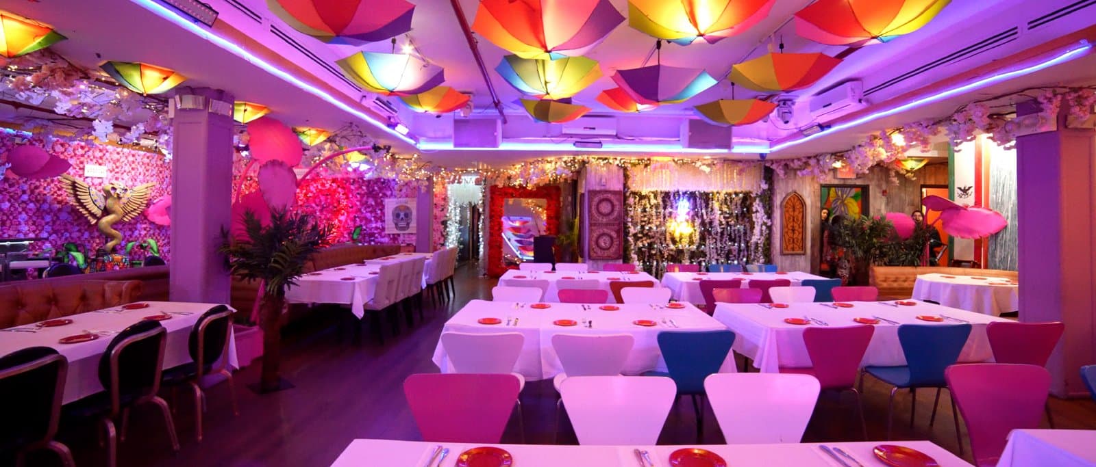 Cantina Rooftop set for a private event
